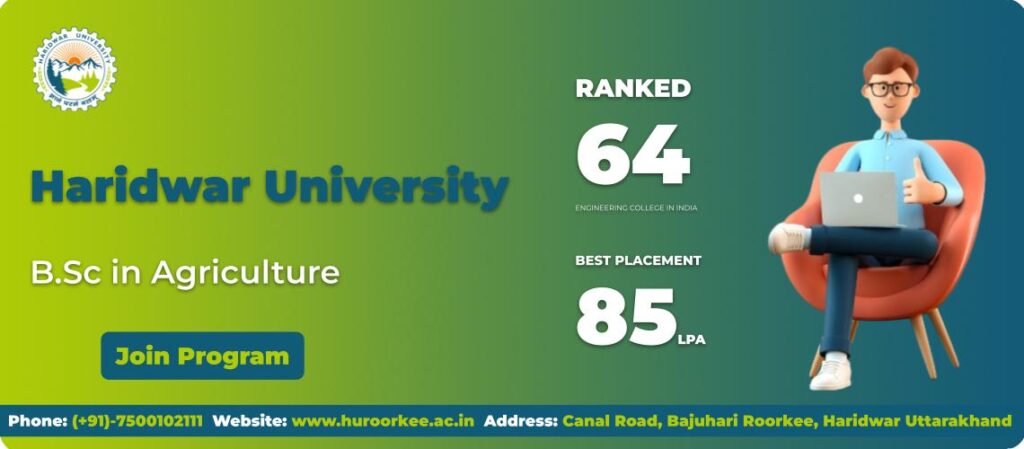 B.Sc in Agriculture From Hraridwar University